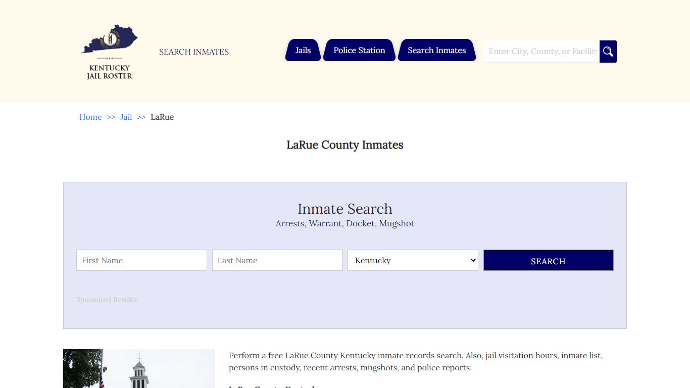 LaRue County Inmates | Jail Roster Search